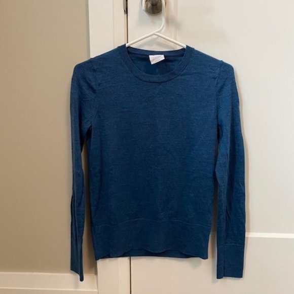 Steel Blue 100% Merino Wool Sweater, Size XS - Picture 1 of 4